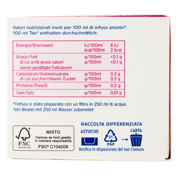 Pompadour Fredde Infusioni Karkadè e Cocco 18 x 2,5 g