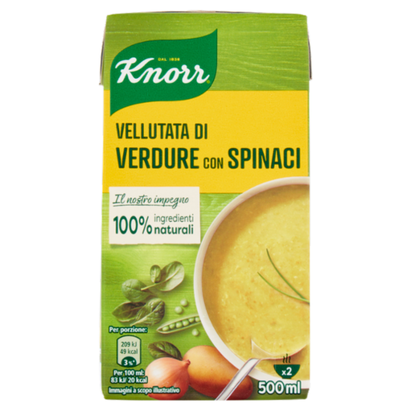 Knorr Vellutata di Verdure con Spinaci 500 ml