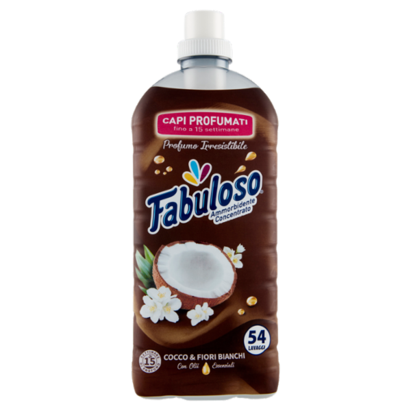 Fabuloso ammorbidente concentrato Cocco 54 lavaggi 1,25 L