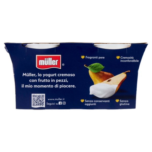 müller Yogurt Cremoso Pera in Pezzi 2 x 125 g