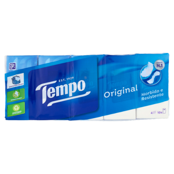 Tempo Original Fazzoletti 4 veli 10 pz