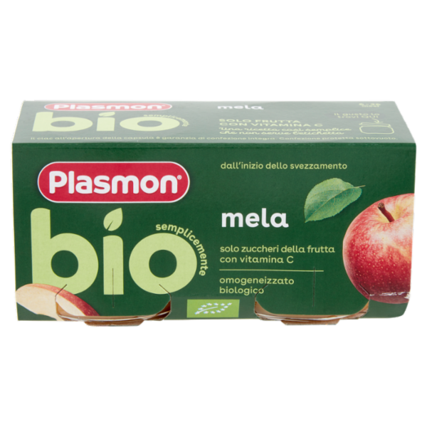 Plasmon semplicemente bio mela 2 x 80 g