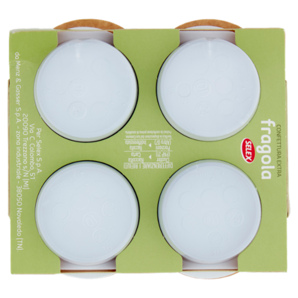 Selex Confettura Extra di Fragole in Monoporzioni 4x25 g