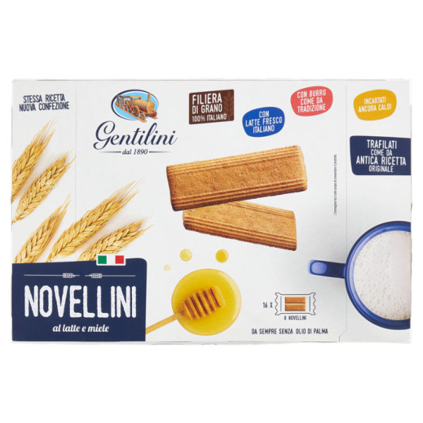 Gentilini Novellini al latte e miele 16 x 60 g