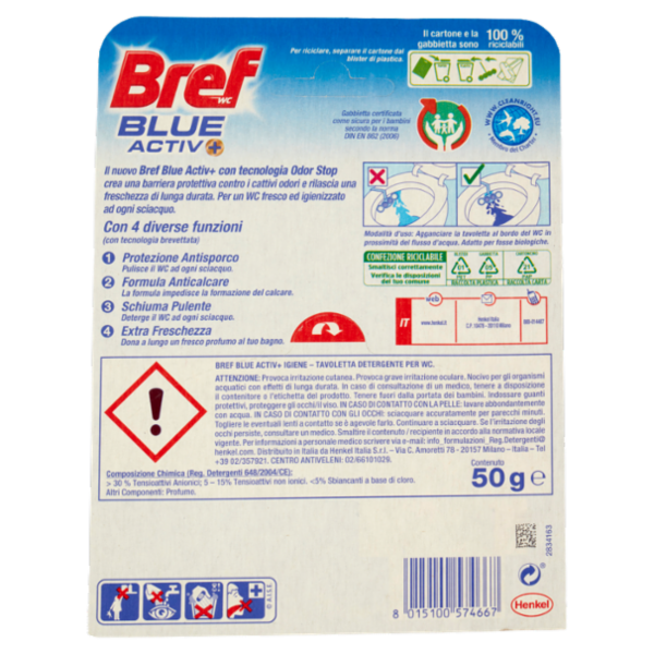 BREF WC Blue Activ+ Igiene 50 g