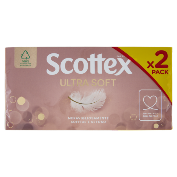Scottex Ultra Soft Fazzoletti 2 x 80 pz