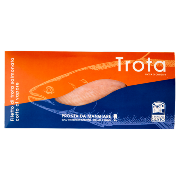 Il Borgo del Gusto Filetto di trota salmonata cotto al vapore 120 g
