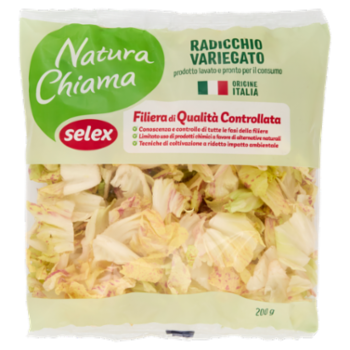 Selex Natura Chiama Radicchio Variegato Lavato e Pronto Per Il Consumo 200 g
