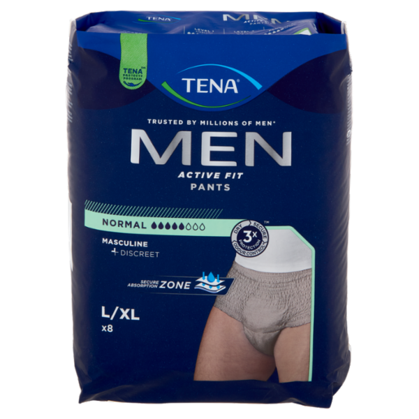 Tena Men Active Fit Pants Normal L/XL 8 pz