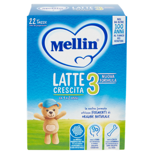 MELLIN 3 Latte di Crescita in polvere 2 x 400 g
