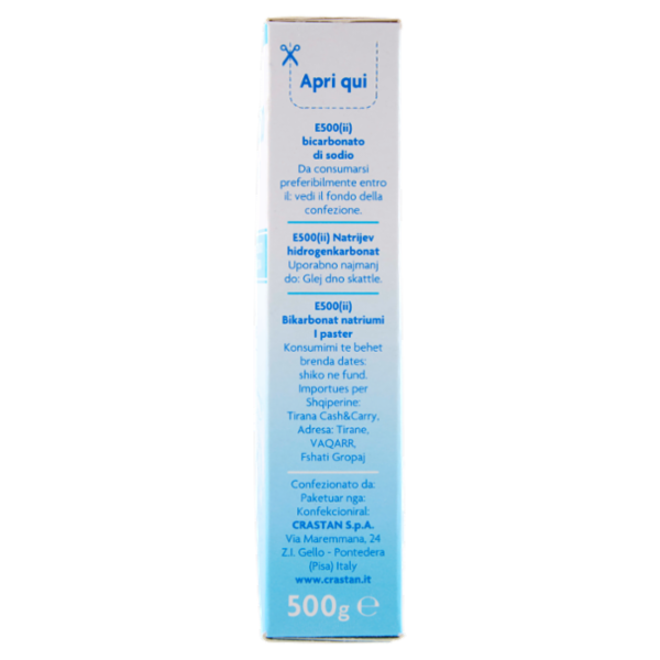 Crastan Bicarbonato di Sodio Purissimo 500 g
