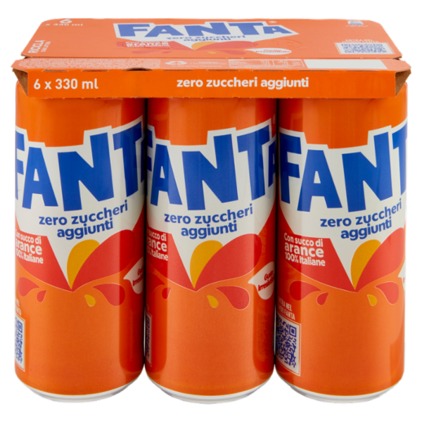 Fanta Zero Orange 6 x 33 cl