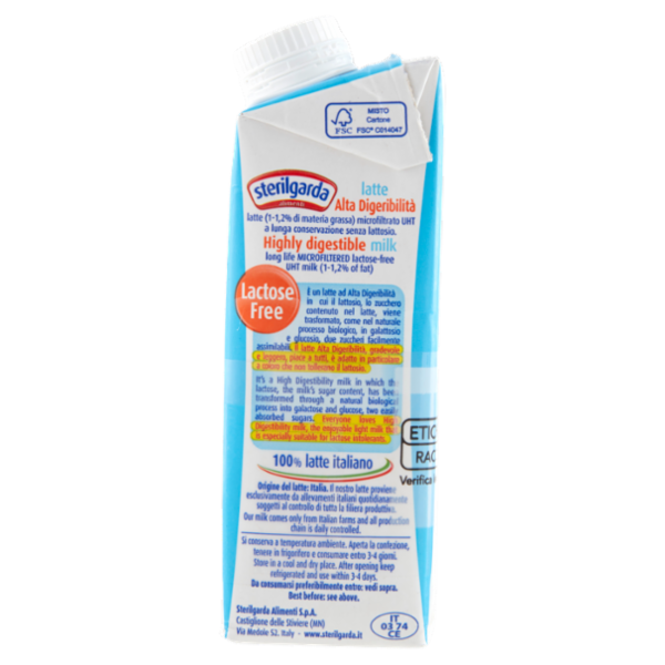 sterilgarda latte Alta Digeribilità senza lattosio Microfiltrato 3 x 250 ml