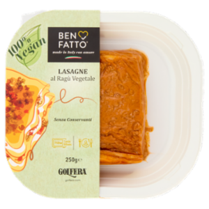 Golfera Ben Fatto Lasagne Al Ragù Vegetale 250 g