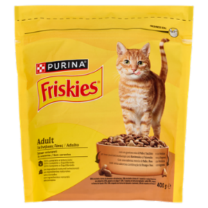 PURINA FRISKIES Adult Pollo e Tacchino e Con Verdure 400g