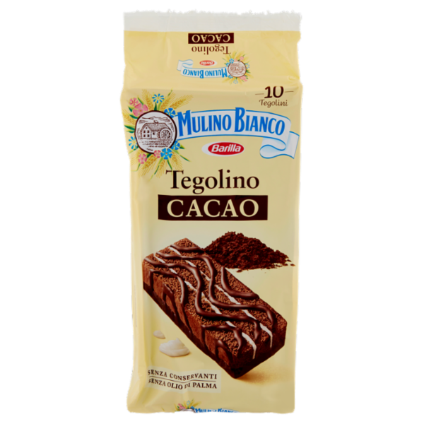 Mulino Bianco Tegolino Cacao Merenda senza Additivi Conservanti 350 g