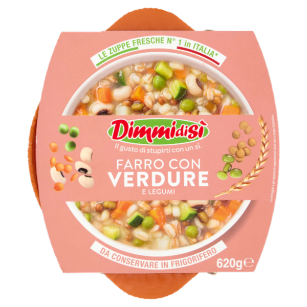 DimmidiSì Farro con Verdure e Legumi 620 g