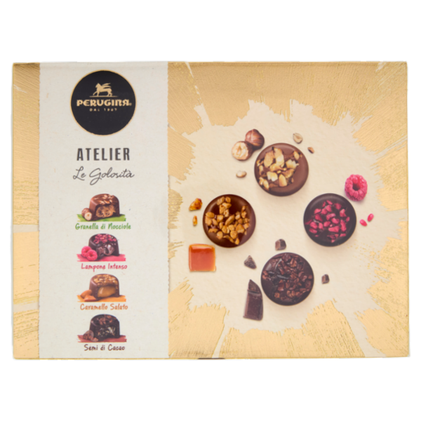 PERUGINA Atelier le Golosità Cioccolatini Assortiti Scatola Regalo Natale 186g
