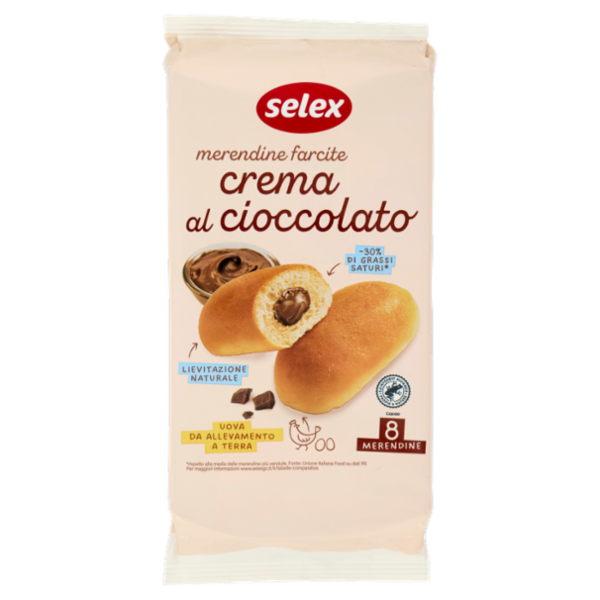 Selex Merendine con Crema al Cioccolato 8x35 g
