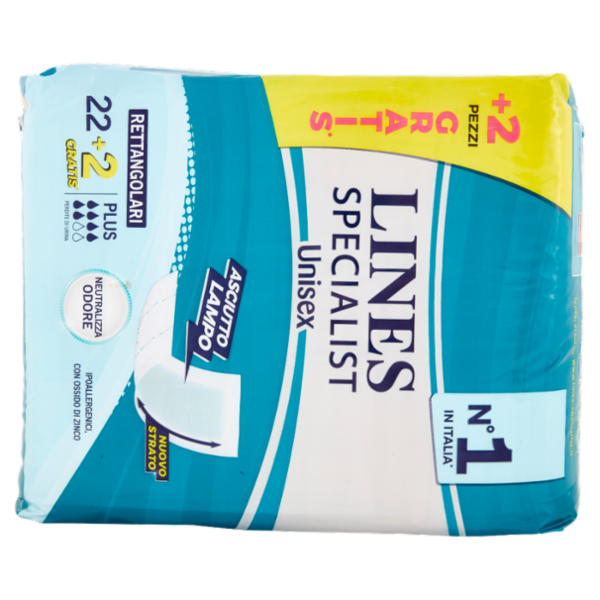 Lines Specialist Unisex Rettangolari Plus 22+2 pz