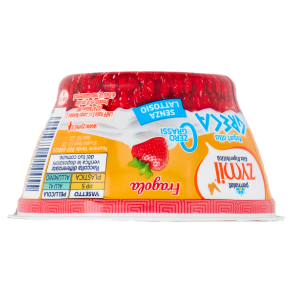 ZYMIL Alta Digeribilità Senza Lattosio Yogurt alla Greca Zero Grassi Fragola 150g