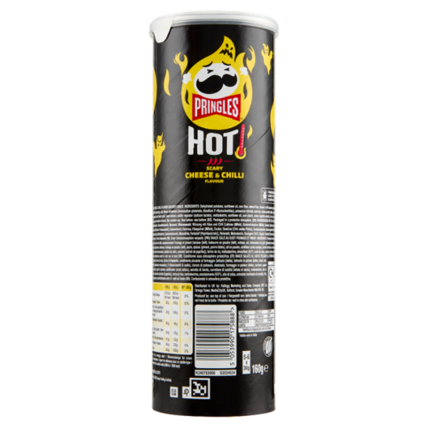 Pringles Hot Scary Cheese & Chilli Flavour 160 g