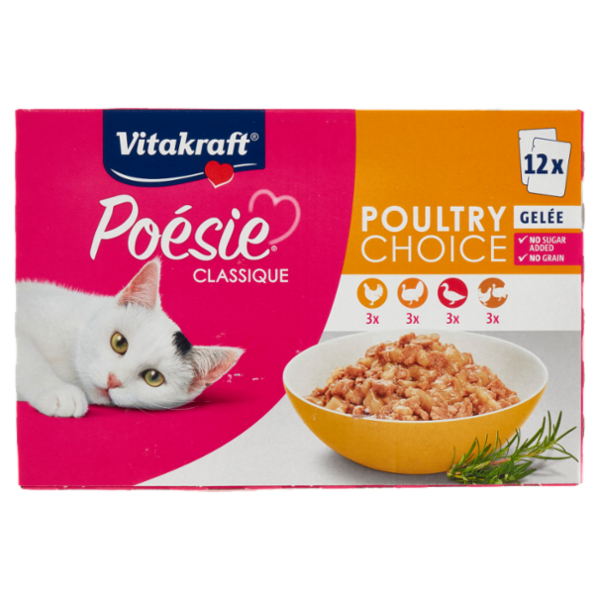 Vitakraft Poésie Classique Gelée Poultry Choice 12 x 85 g