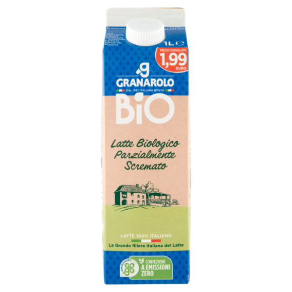 Granarolo Bio Latte Biologico Parzialmente Scremato 1 L