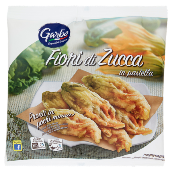 Garbo Fiori di Zucca in pastella Prodotto Surgelato 275 g