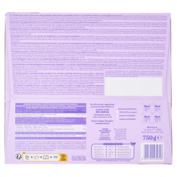 Bauli Profiteroles Colomba con Bignè dal Cuore Cremoso 750 g