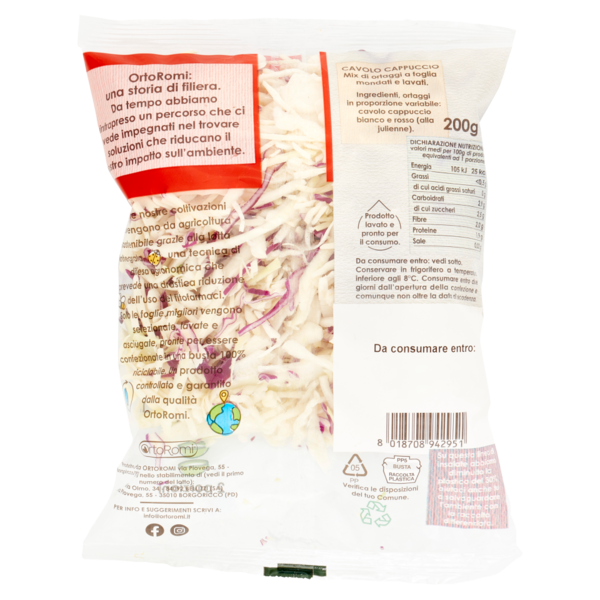OrtoRomi Cavolo Cappuccio 200 g