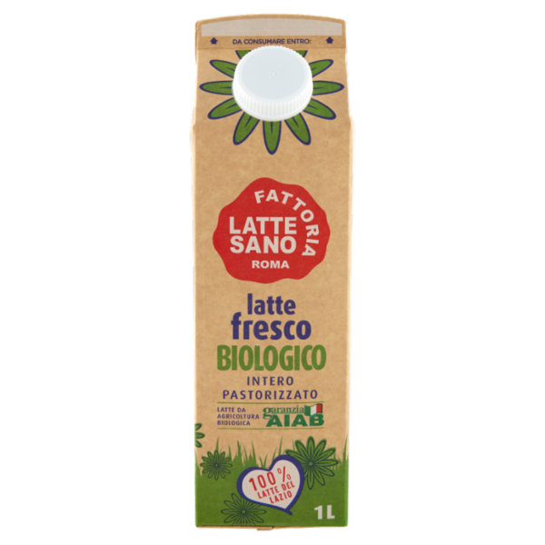 Fattoria Latte Sano BioSano latte fresco Biologico Intero Pastorizzato 1 L