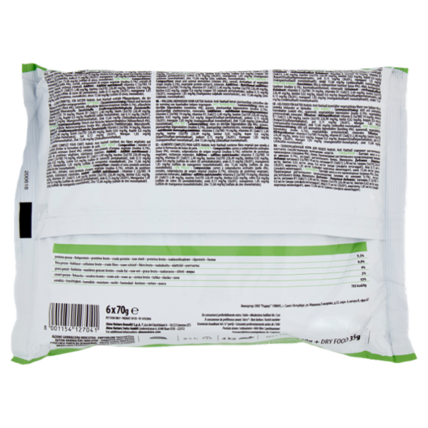 almo nature Anti Hairball Adult & Mature Cat con Manzo - con Pollo 6 x 70 g