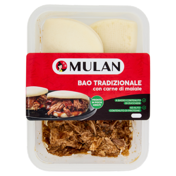 Mulan Bao Tradizionale con carne di maiale 180 g