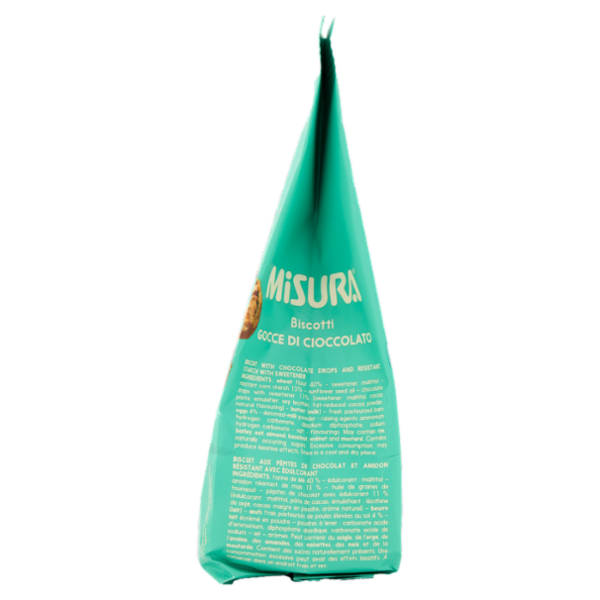 Misura Dolcesenza Biscotti Gocce di Cioccolato 200 g