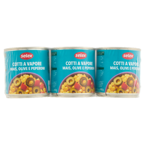 Selex Mais, Olive e Peperoni al Vapore 3x150 g