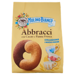 Mulino Bianco Abbracci Biscotti Con Cacao e Panna Fresca 700g