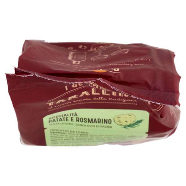 Puglia Sapori I Gourmet Tarallini Specialità Patate e Rosmarino 200 g