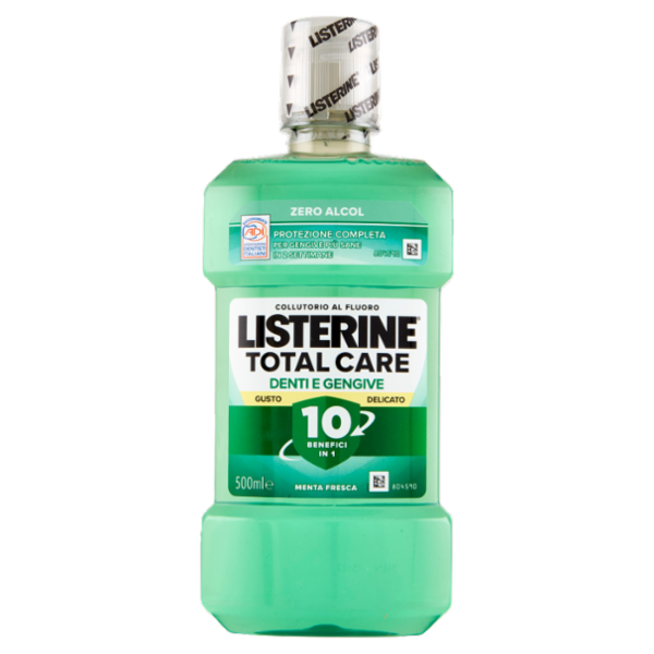 Listerine Total Care Denti e Gengive Gusto Delicato Zero Alcol 500 ml