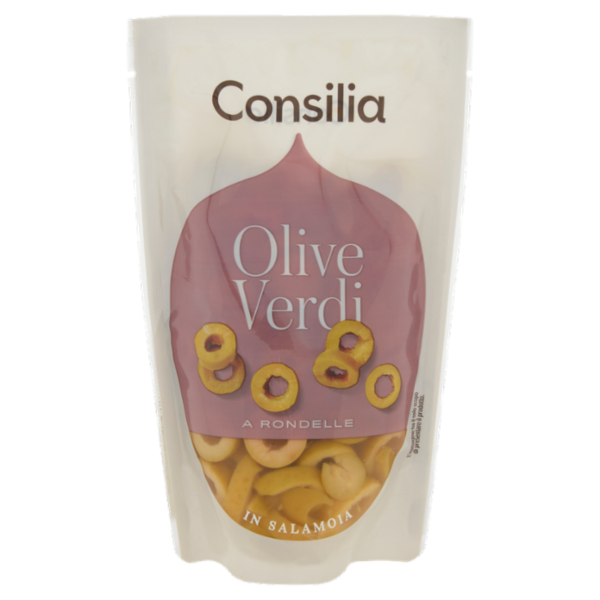 Consilia Olive Verdi a Rondelle in Salamoia 175 g