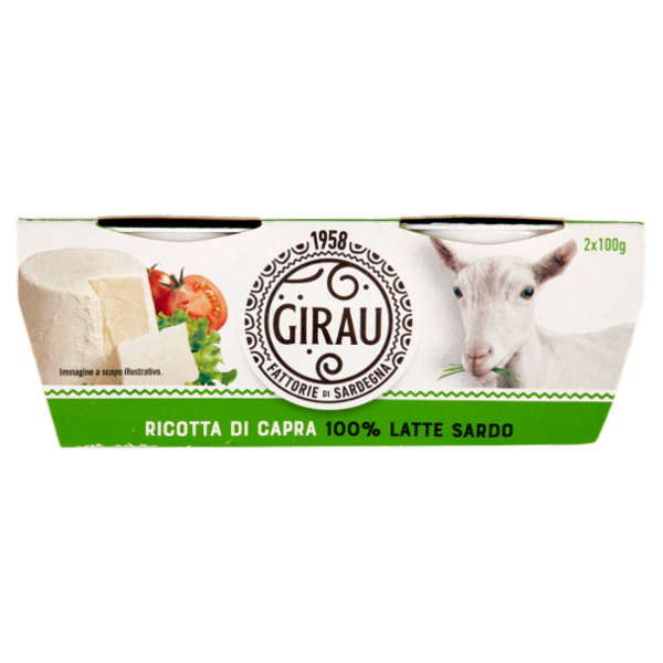 Girau Ricotta di Capra 100% Latte Sardo 2 x 100 g