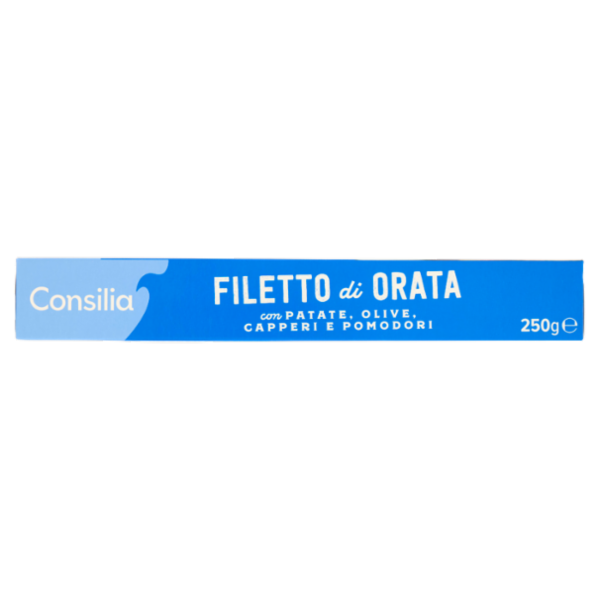 Consilia Filetto di Orata con Patate, Olive, Capperi e Pomodorini Surgelato 250 g