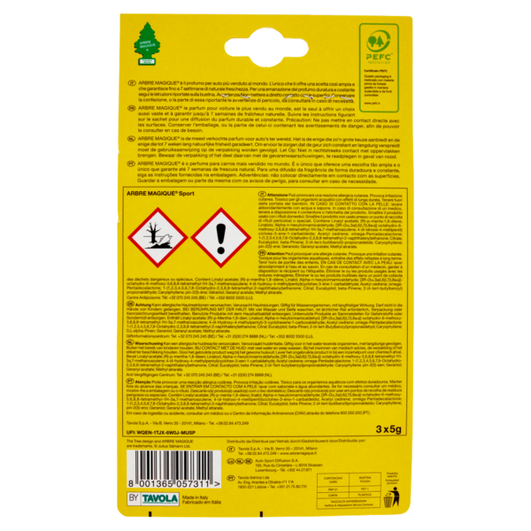 Arbre Magique Sport 3 x 5 g