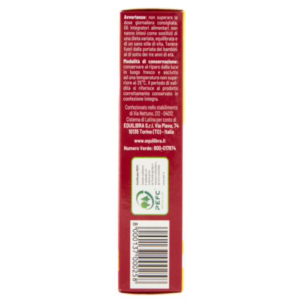 equilibra Ferro Acido Folico + Vitamina C 60 Capsule vegetali 26 g