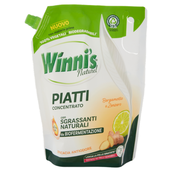 Winni's Naturel Patti Concentrato Bergamotto e Zenzero pouch 900 ml