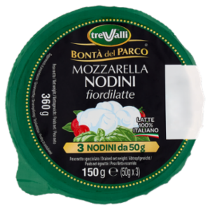 TreValli Bontà Del Parco Mozzarella Nodini Fiordilatte 3 x 50 g