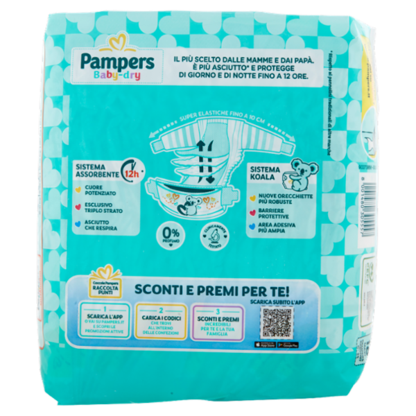 Pampers Baby-dry 4 Maxi 18 pz