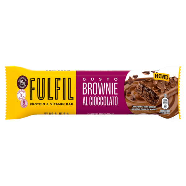 Fulfil Protein & Vitamin Bar Barretta Proteica Brownie al Cioccolato 55 g