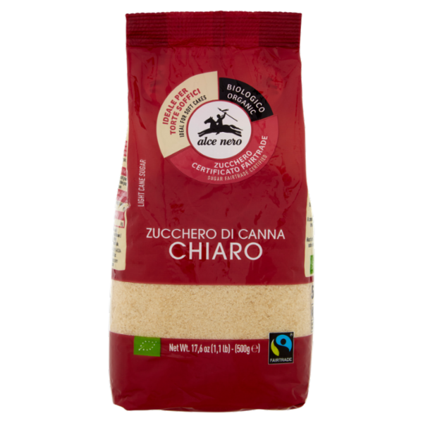 alce nero Zucchero di Canna Chiaro 500 g