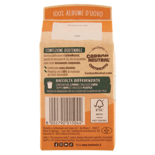 le Naturelle Albume d'Uovo Pastorizzato 500 g
